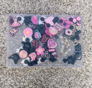 ZIFTY 55-Piece Pink Aesthetic Shoe Charms Set for Clogs